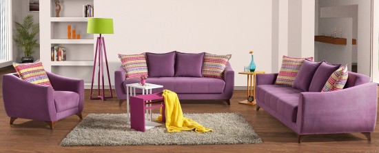 Alfemo lila rengi Beleza oturma grubu modeli