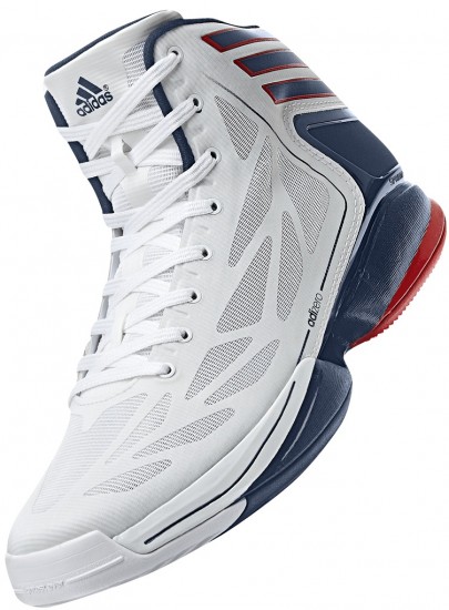 Basketbol için mavi beyaz Adidas erkek spor ayakkabı modeli