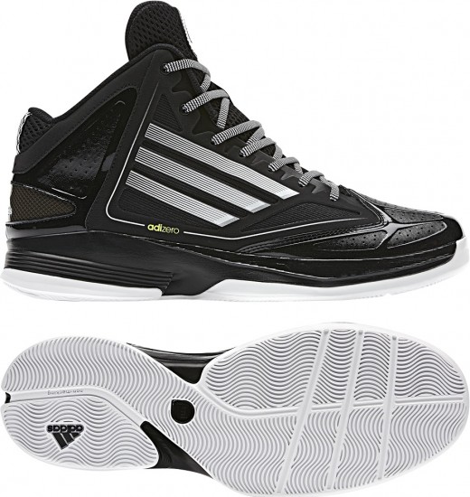 Basketbol için siyah beyaz Adidas erkek spor ayakkabı modeli