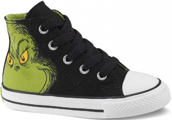 Converse desenli yeşil siyah erkek çocuk ayakkabı modeli