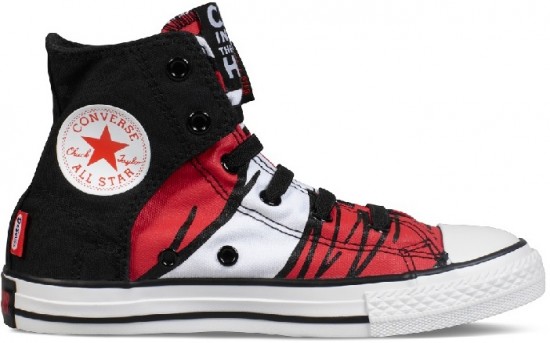 Converse kırmızı siyah erkek çocuk ayakkabı modeli