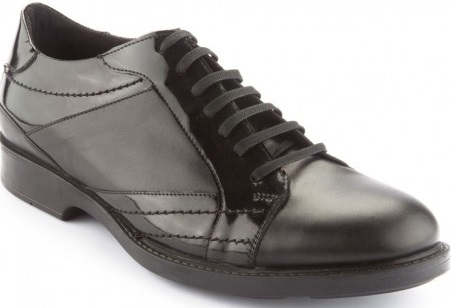 Deri vr rugan siyah Yeşil erkek klasik ayakkabı modeli