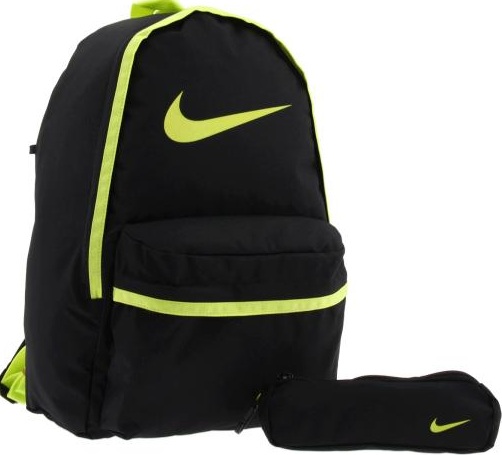 Fosforlu yeşil siyah Nike erkek çocuk okul çantası modeli