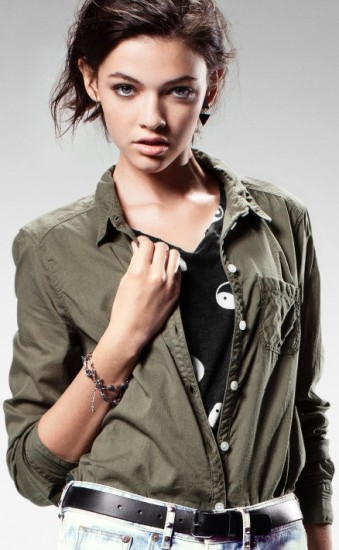 H&M haki yeşili bayan baharlık gömlek modeli