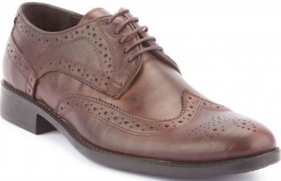 Kahverengi işlemeli deri Yeşil erkek klasik ayakkabı modeli