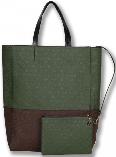 Küçük çantalı yeşil Vakko büyük el çantası modeli