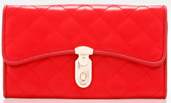 Kırmızı Adil Işık bayan cüzdanı modeli