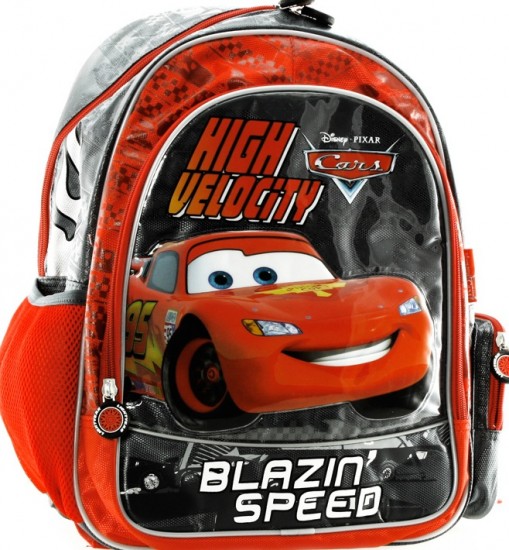 Kırmızı siyah Blazing Speed erkek çocuk okul çantası modeli