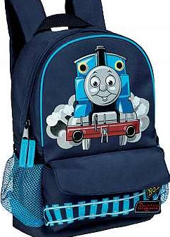 Lacivert mavi resimli erkek çocuk okul çantası modeli