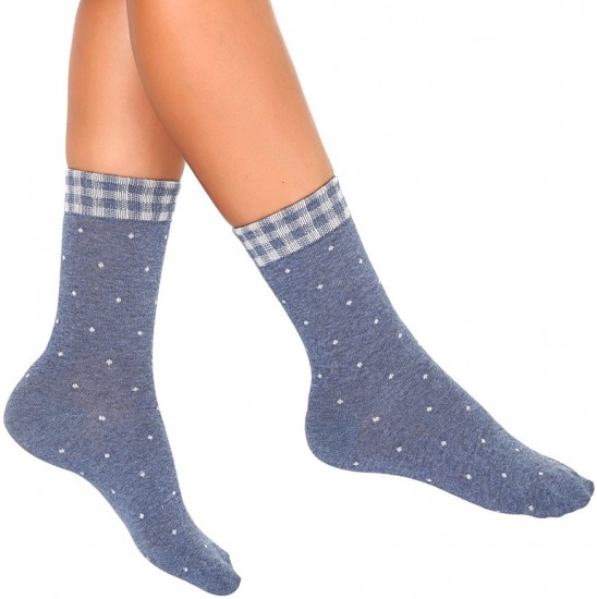 Mavi Brisa Penti kalın soket çorap modeli
