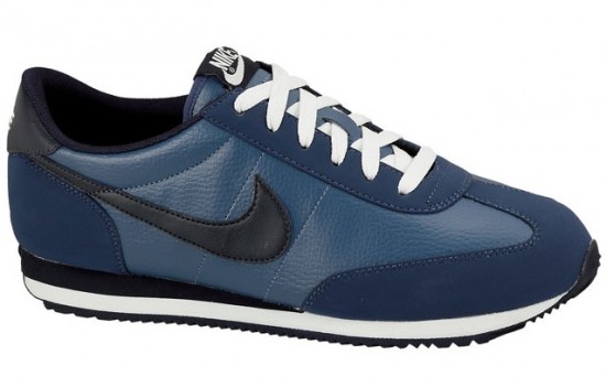 Mavi lacivert deri Nike erkek spor ayakkabı modeli