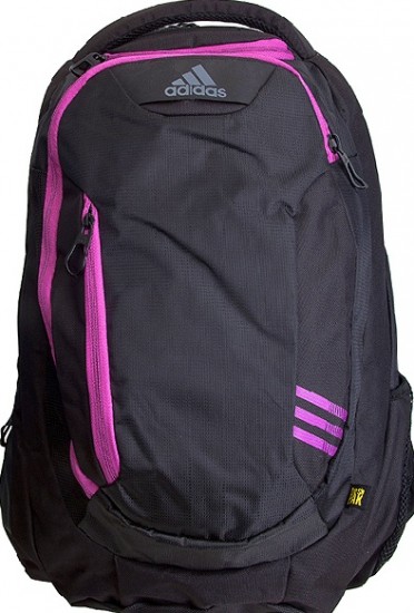 Mor siyah Adidas erkek çocuk okul çantası modeli