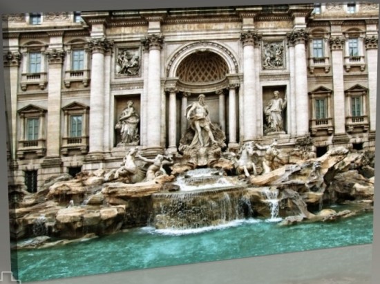 PlusCanvas Roma Trevi Fountain tablosu