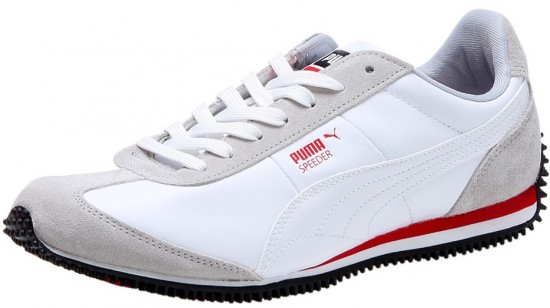 Puma Speeder gri beyaz erkek spor ayakkabı modeli