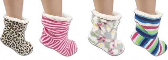 Rengarenk çorap tipi Twigy kışlık ev botu modelleri