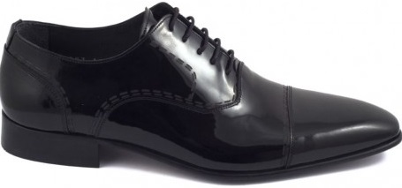 Rugan siyah sade Yeşil erkek klasik ayakkabı modeli