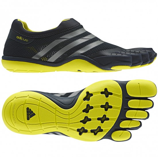 Sarı siyah Adidas Adipure erkek spor ayakkabı modeli