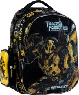 Sarı siyah Transformers erkek çocuk okul çantası modeli