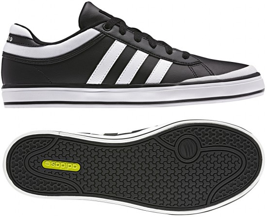 Siyah beyaz Adidas günlük erkek spor ayakkabı modeli