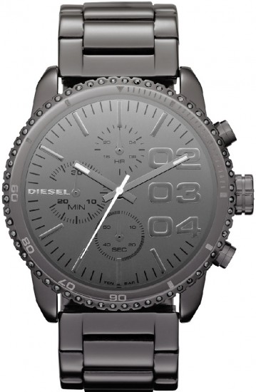 Siyah metal kordonlu Diesel erkek kol saati modeli