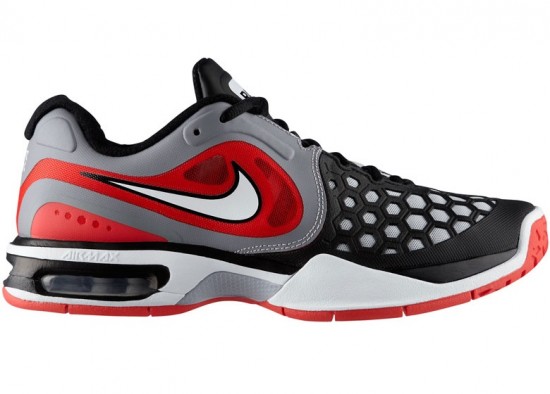 Tenis için hava tabanlı kırmızı gri siyah Nike erkek spor ayakkabı modeli