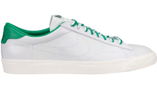 Tenis için yeşil beyaz Nike erkek spor ayakkabı modeli