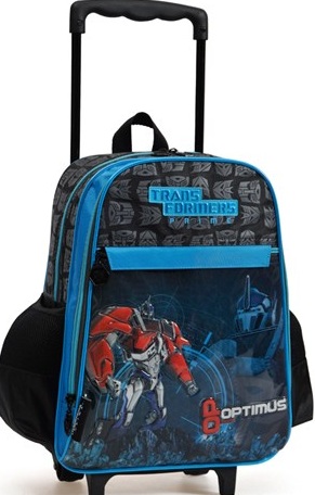 Transformers çek çekli erkek çocuk okul çantası modeli