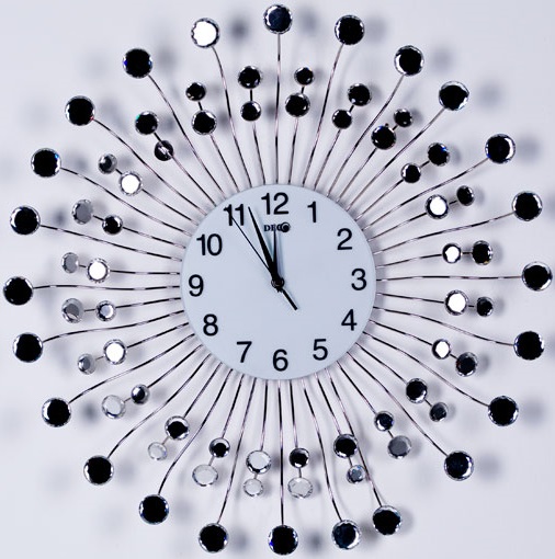 Uçları yuvarlak aynalı İstikbal Deco duvar saati modeli