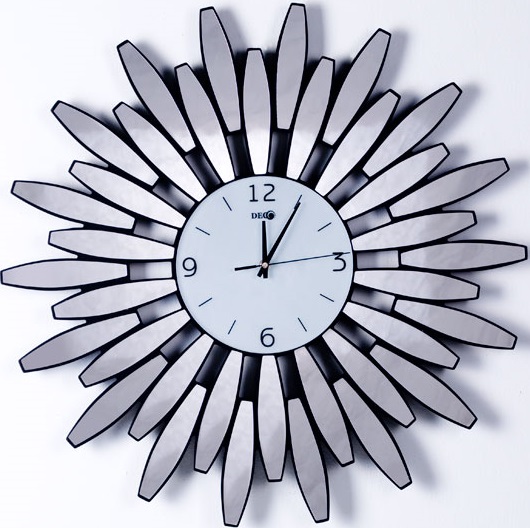 Çubuk aynalı güneş İstikbal Deco duvar saati modeli