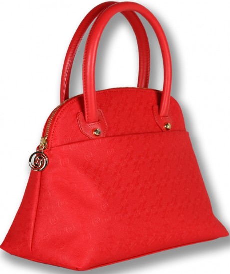 Önü cepli kırmızı Vakko küçük el çantası modeli