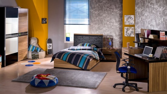 İstikbal kahverengi Almira genç odası modeli