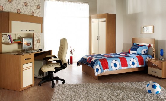 İstikbal krem açık kahverengi Karel genç odası modeli