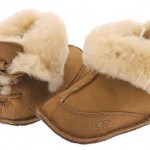 Arkadan bağcıklı Ugg bebek botu modeli