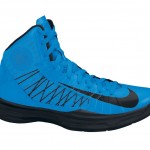 Basketbol için mavi siyah Nike erkek spor ayakkabı modeli