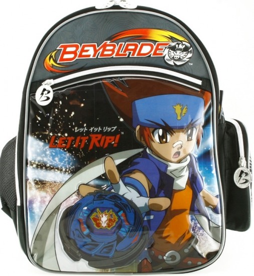 Beyblade erkek çocuk okul çantası modeli