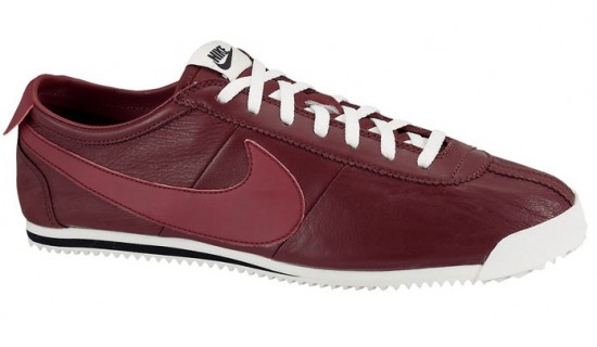 Bordo deri Nike erkek spor ayakkabı modeli