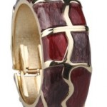 Bordo ve mor taşlı altın sarısı Stylish Accessories Bilezik Modeli