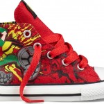 Converse desenli kırmızı erkek çocuk ayakkabı modeli