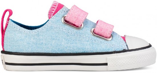 Converse pembe mavi cırtcırtlı çocuk ayakkabı modeli