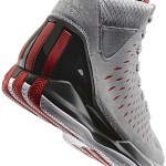 Gri kırmızı basketbol Adidas Rose erkek spor ayakkabı modeli
