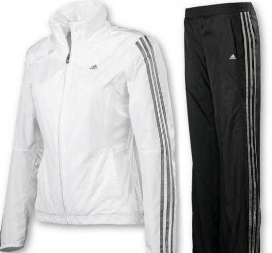 Gri şeritli siyah beyaz Adidas bayan eşofman takımı modeli