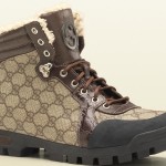 Kahverengi bej Gucci erkek bot modeli
