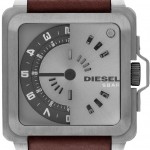 Kahverengi kordonlo orijinal tasarım Diesel erkek kol saati modeli