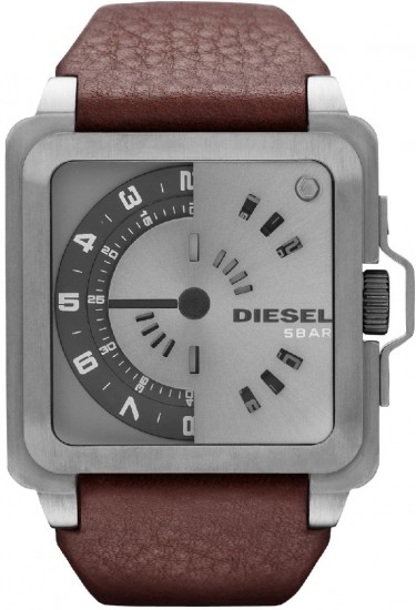 Kahverengi kordonlo orijinal tasarım Diesel erkek kol saati modeli
