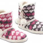 Kalp desenli dış yüzeyi örgü Twigy kışlık ev botu modelleri