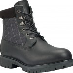 Kapitoneli siyah deri Timberland erkek bot modeli