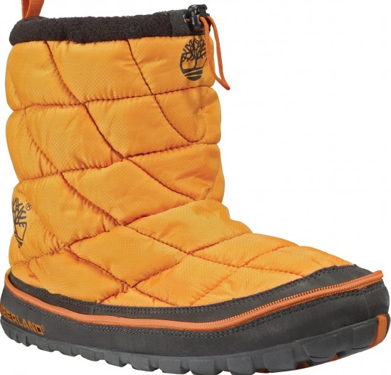 Kapitoneli turuncu siyah Timberland erkek bot modeli