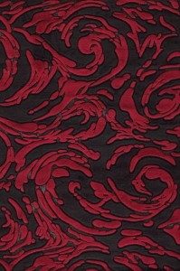 Kaşmir Jade kırmızı siyah halı modeli