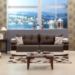 Kilim Mobilya kahverengi krem Kapris Plus koltuk takımı modeli