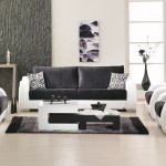 Kilim Mobilya siyah beyaz Flamingo koltuk takımı modeli